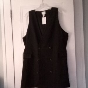 H&M Black Sleeveless Mini Dress